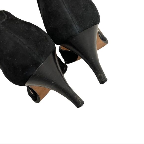 HOBBS London Suede Mary Jane Heels Black 40 - Picture 8 of 10